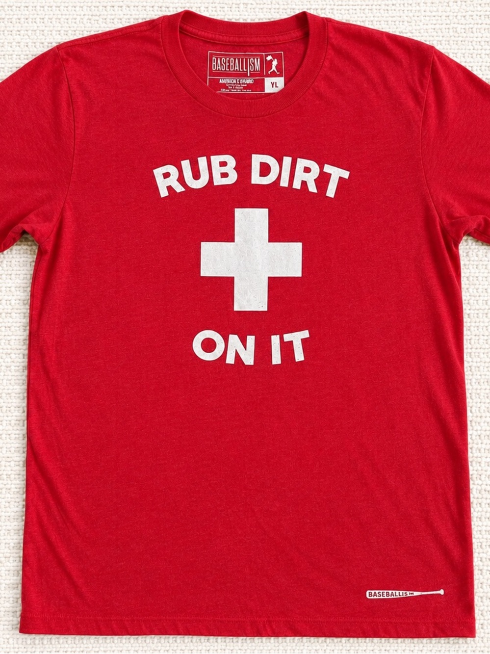 Baseballism Youth L “Rub some dirt..” tee